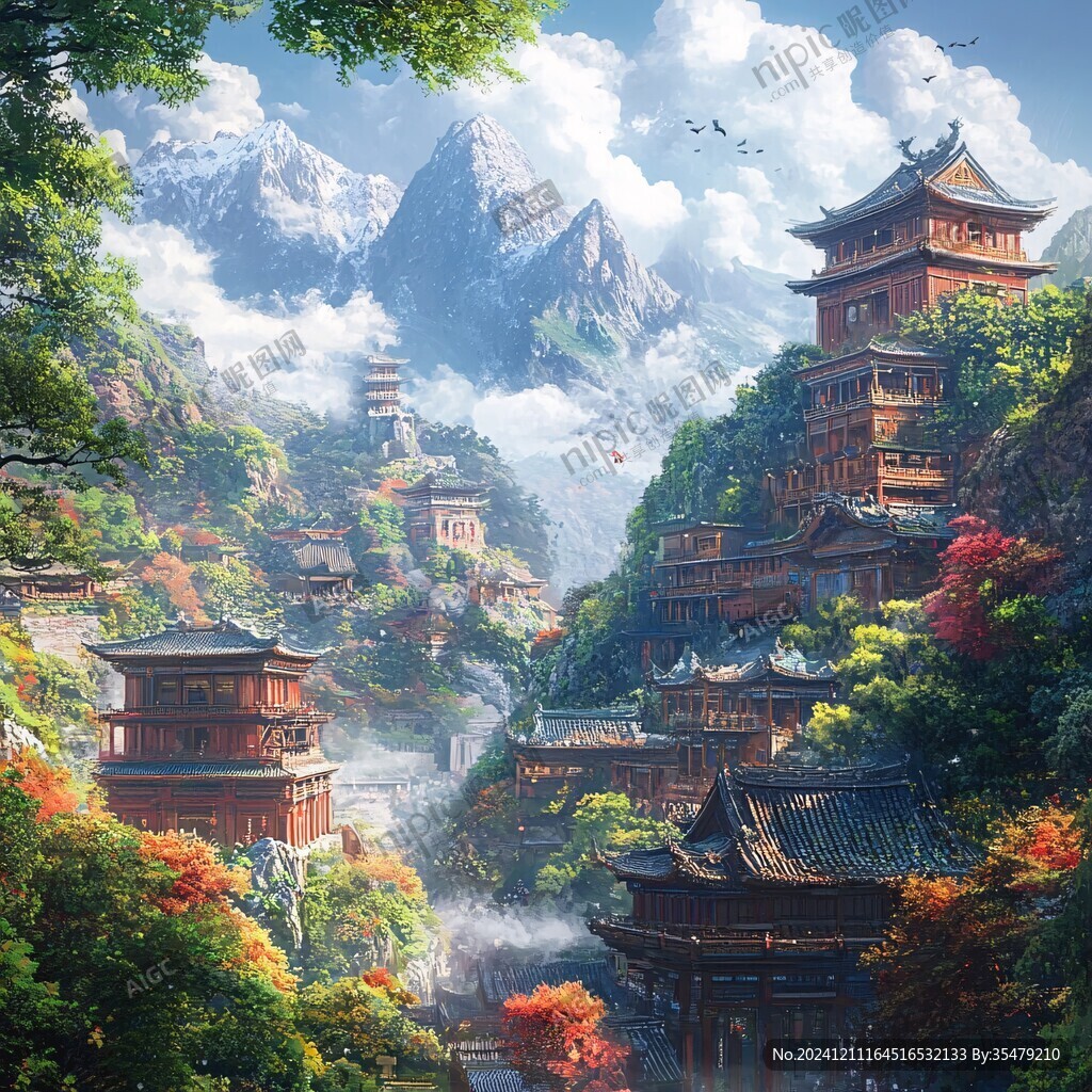 古风仙境天上宫阙