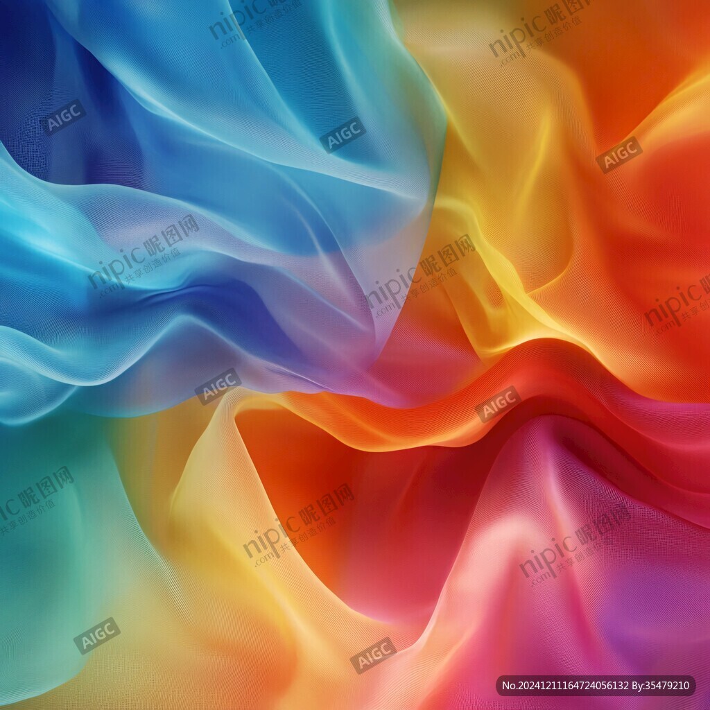 炫彩丝绸背景