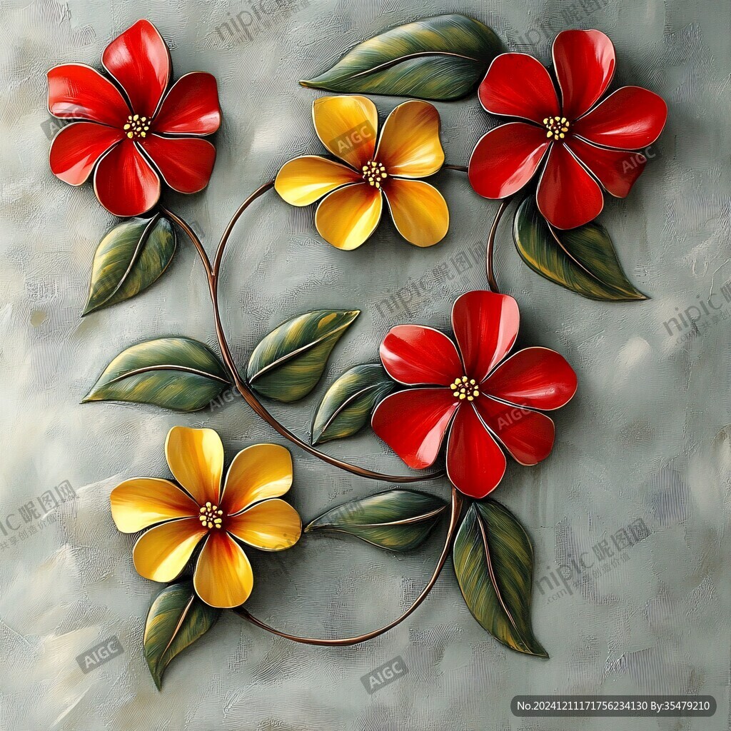 3d立体花装饰画