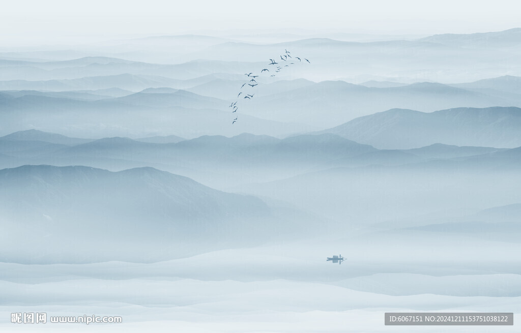 水墨山水画