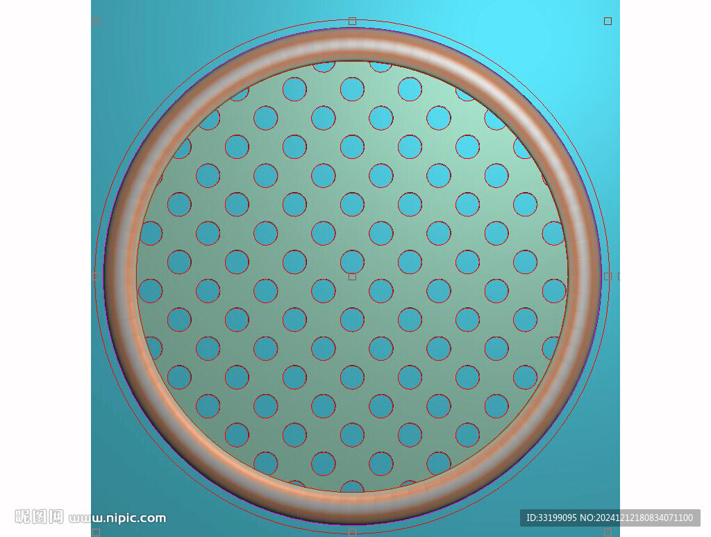 圆形镂空底纹背景纹理精雕灰度