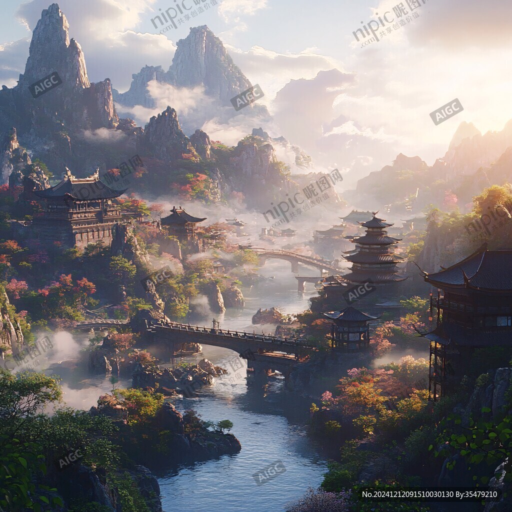 古风场景概念图