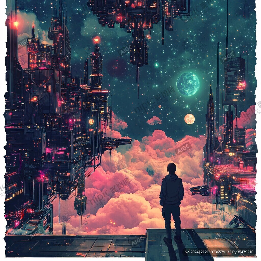 科幻题材插画