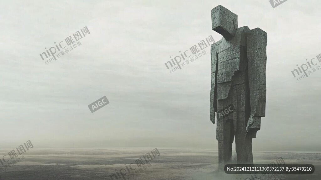 孤独的守望者雕塑
