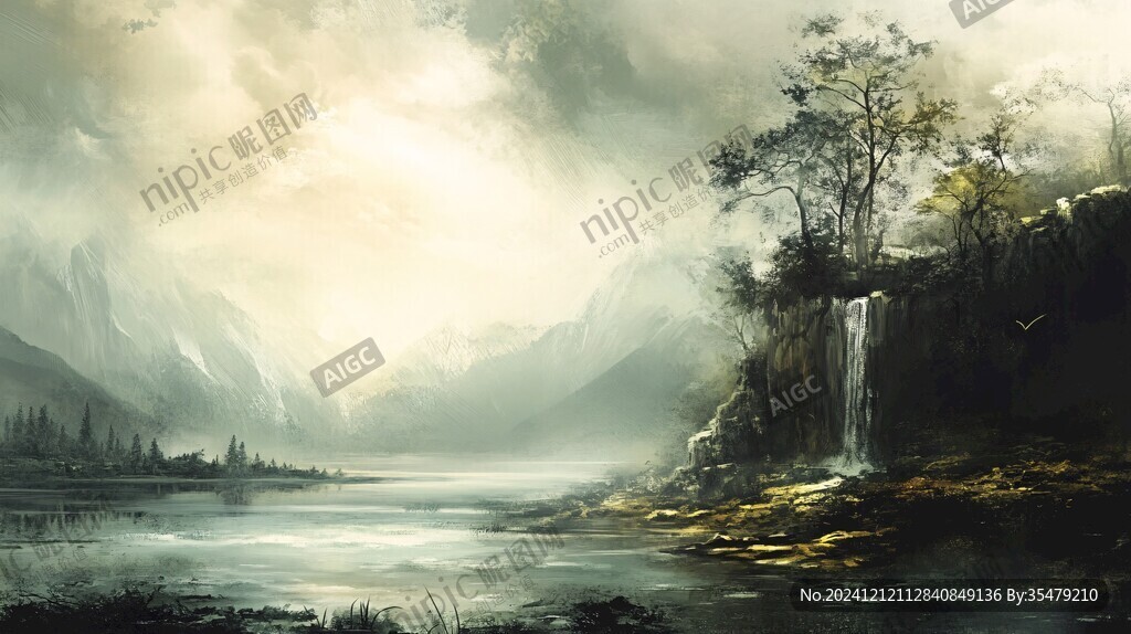 宽屏风景画