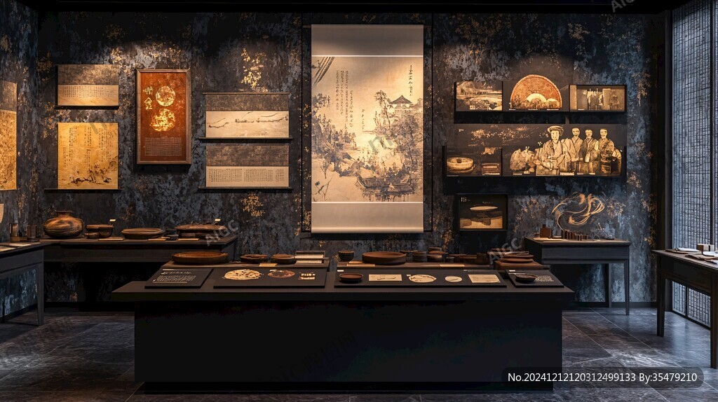 广富林文化展示馆内景
