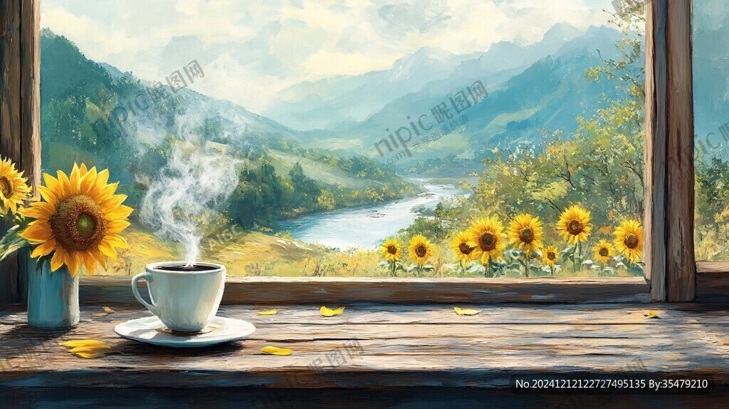 宽屏风景画