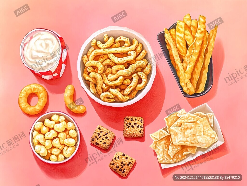 零食插画