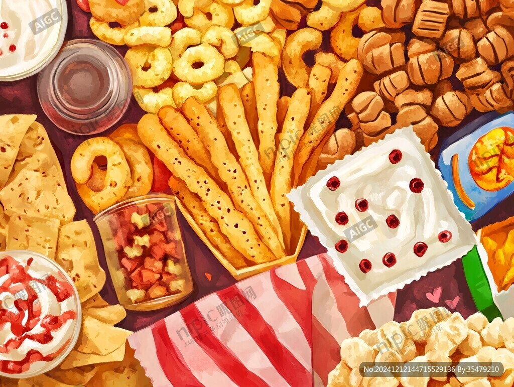 零食背景设计