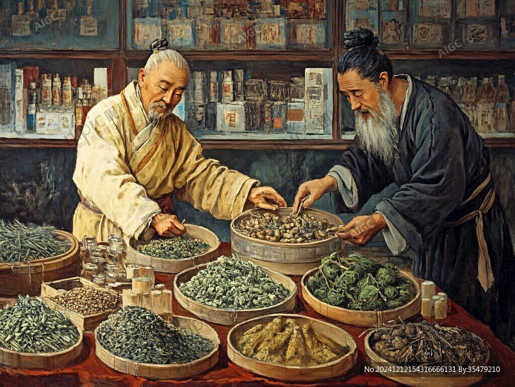 传统制药图