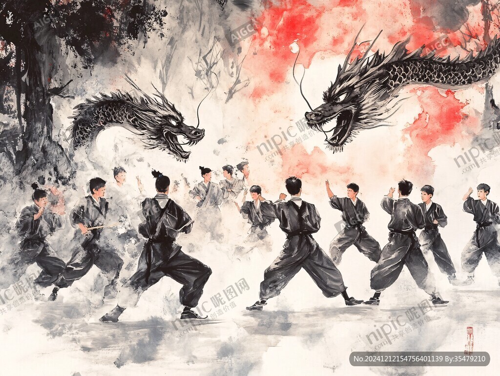 会龙年插画