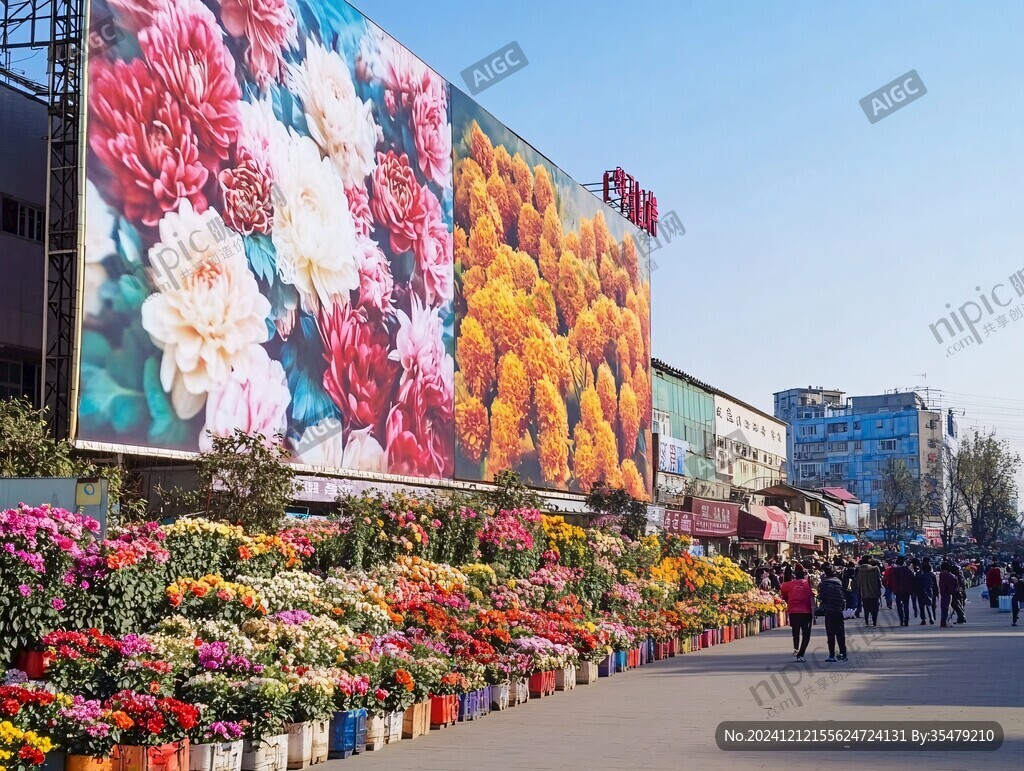 绢花市场