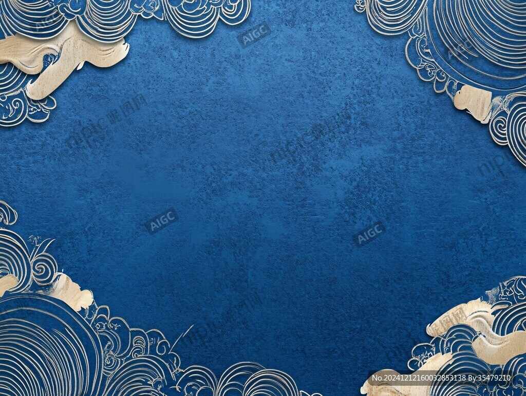 日式浪花背景