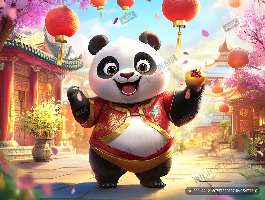 熊猫功夫大侠形像设计