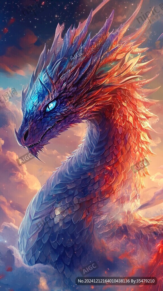插画龙年插画