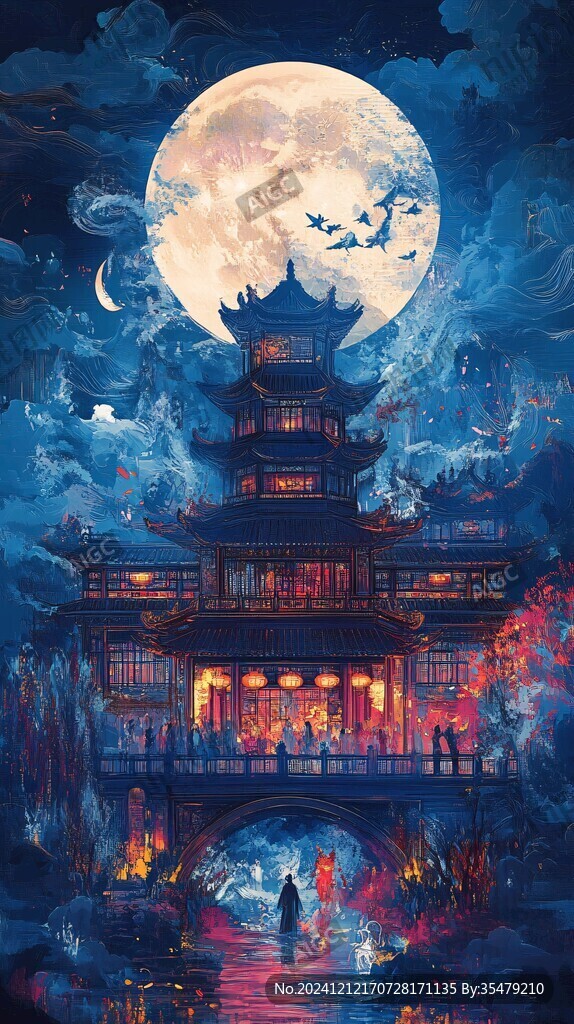 九天楼插画