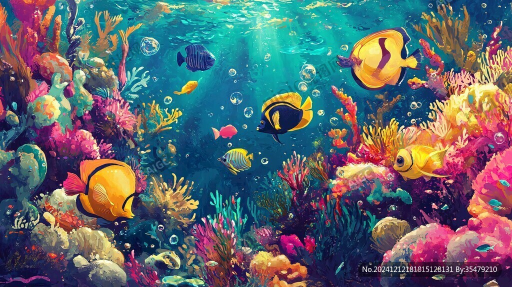 海底世界3d立体背景