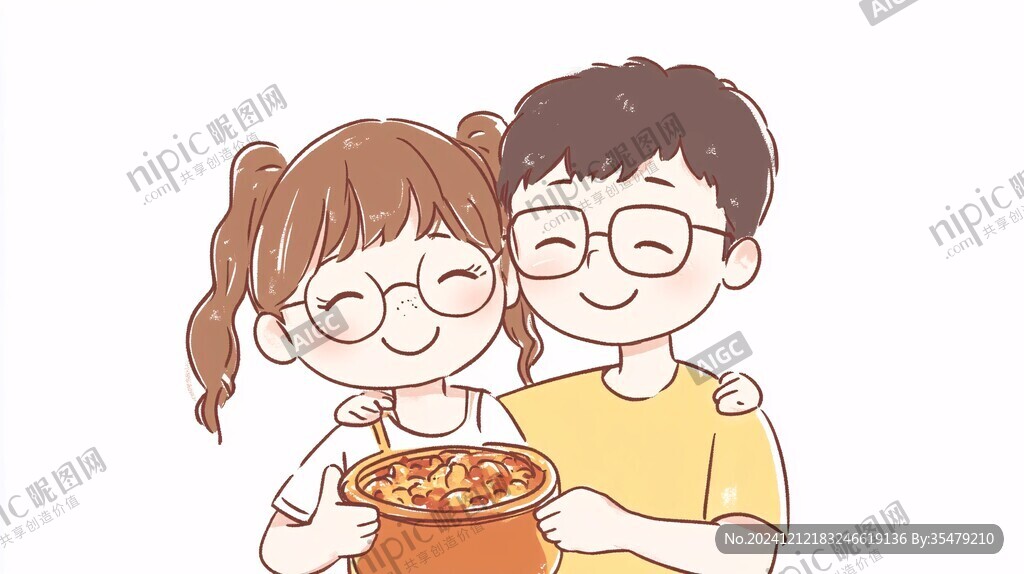 夫妻肺片插画