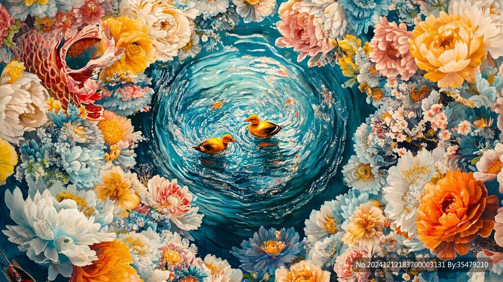 3d立体唯美花卉