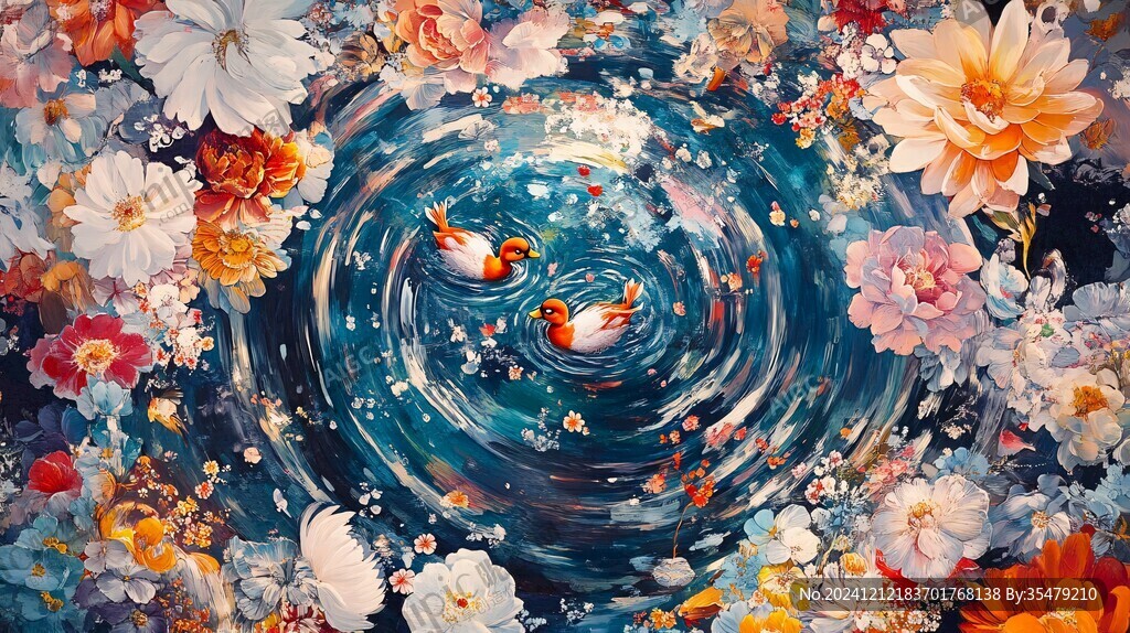梦幻花卉场景