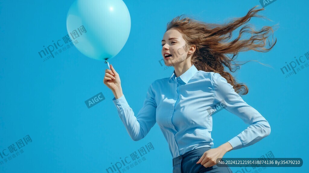 拿气球的少女