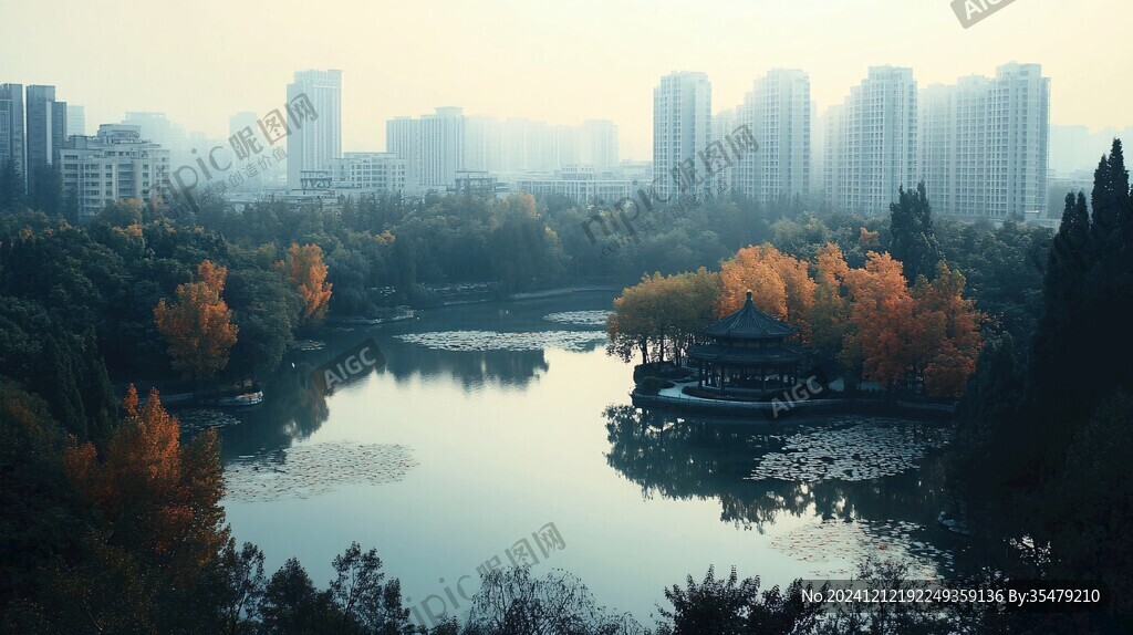 蓉城秋景