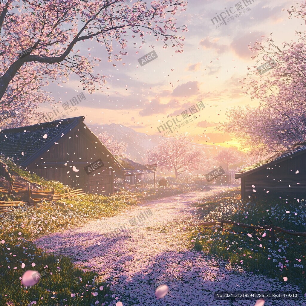 古风场景春暖花开