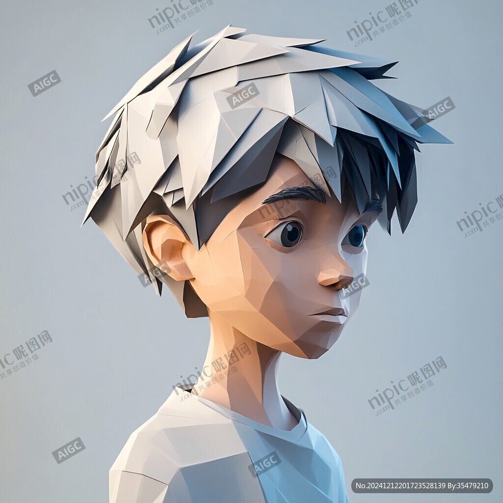 3d效果男孩