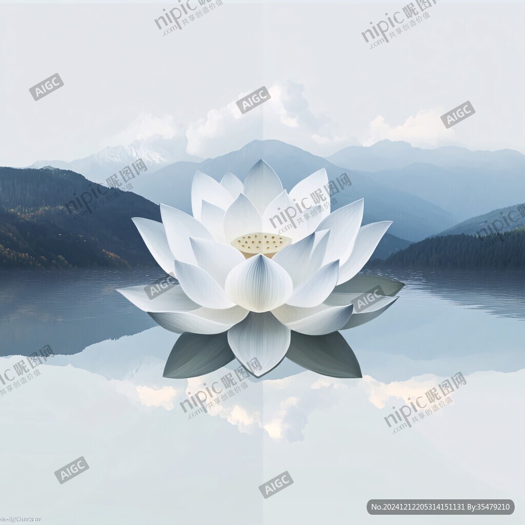下载莲花图模板