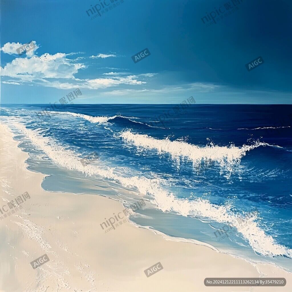 超高清大海装饰画