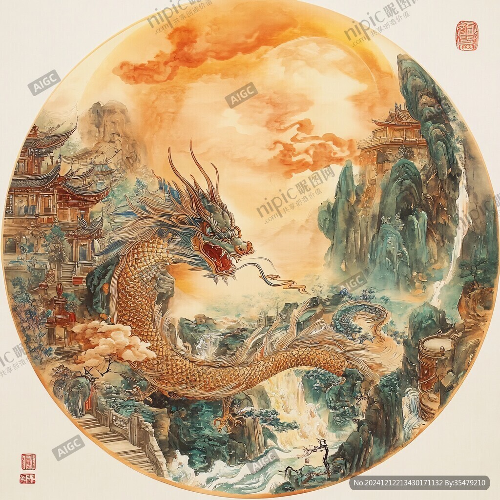 工笔龙