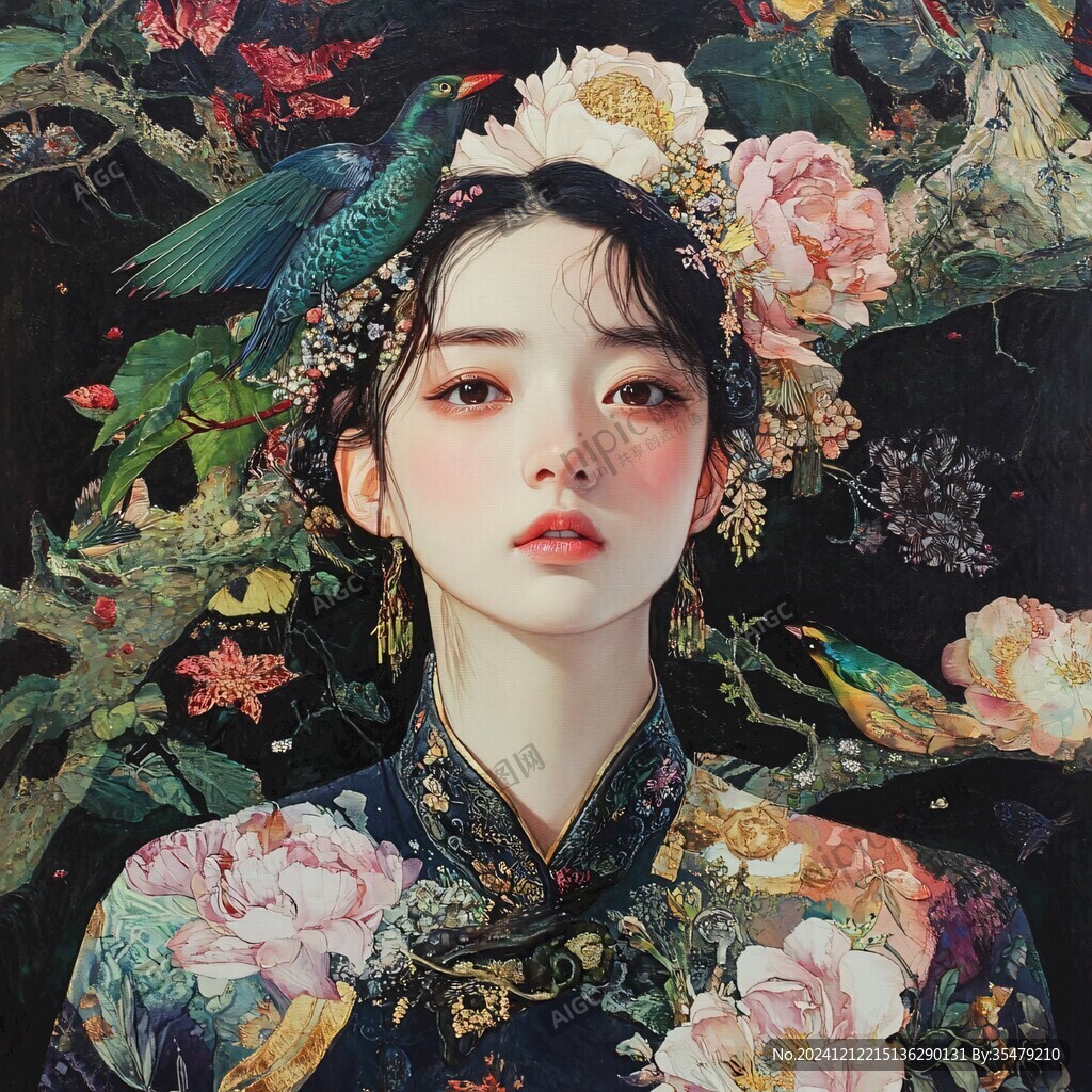 花鸟少女