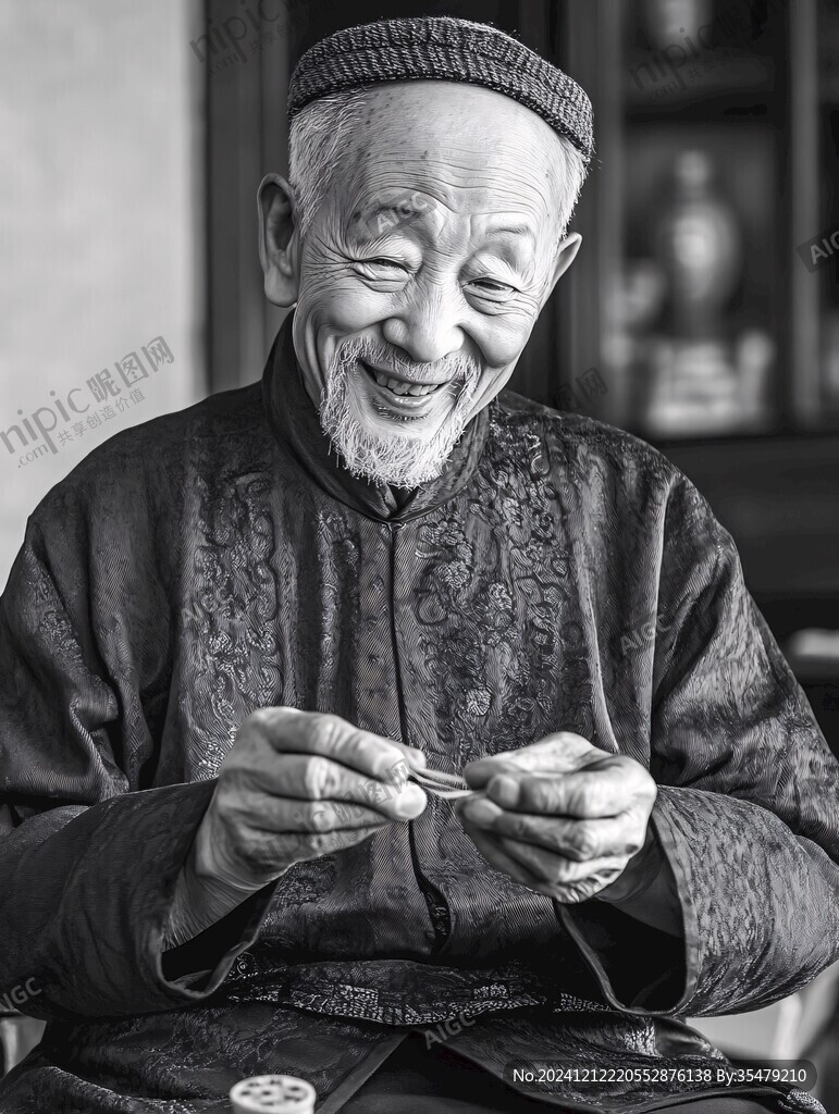 传统银器手艺人