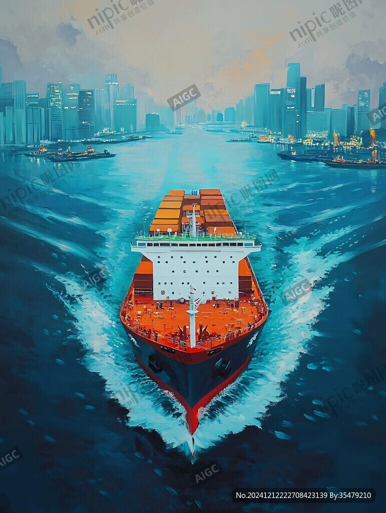 远洋运输海洋素材