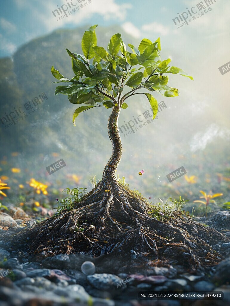 岁月大树嫩芽