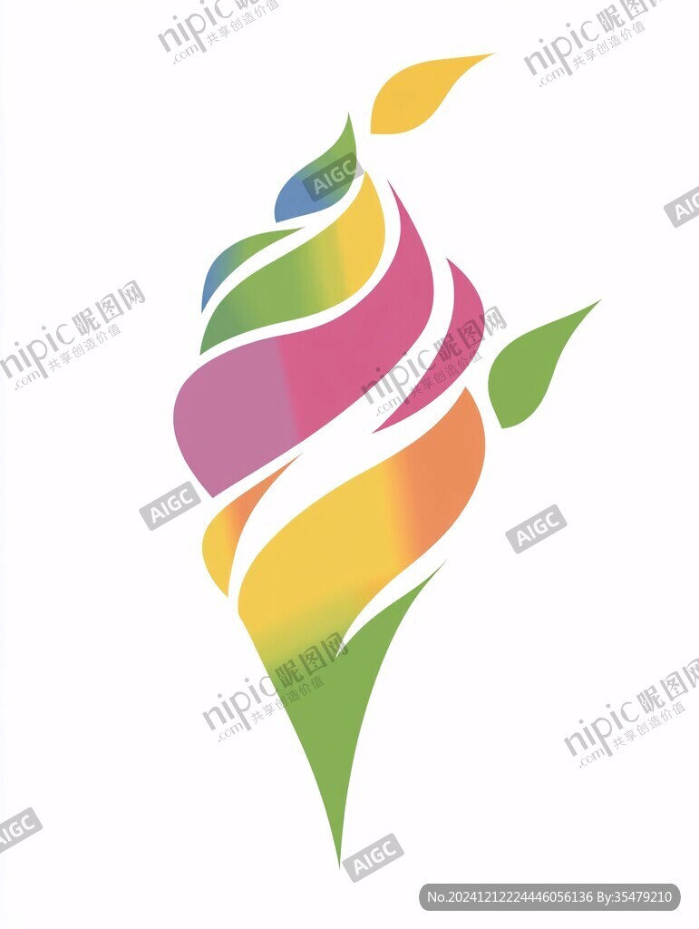 艺术飘带logo
