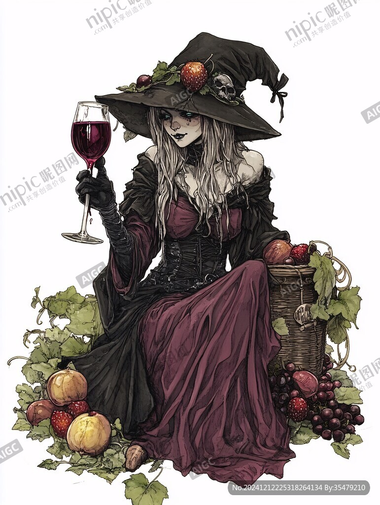 女巫插画