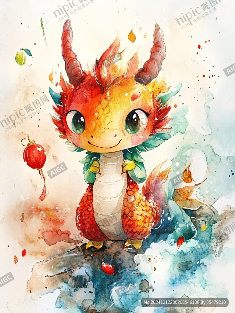 龙年系列插画形象