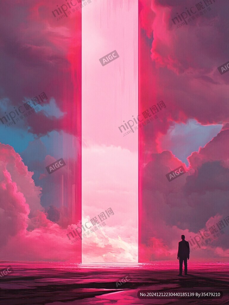 粉红色的超现实世界