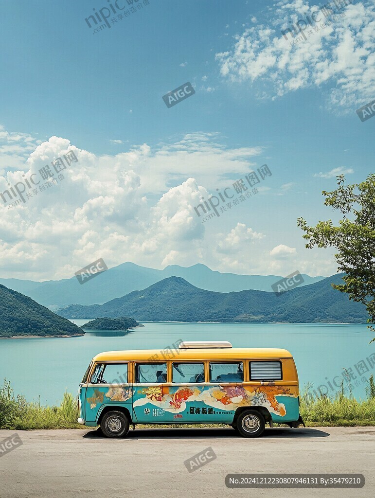 水库边的房车