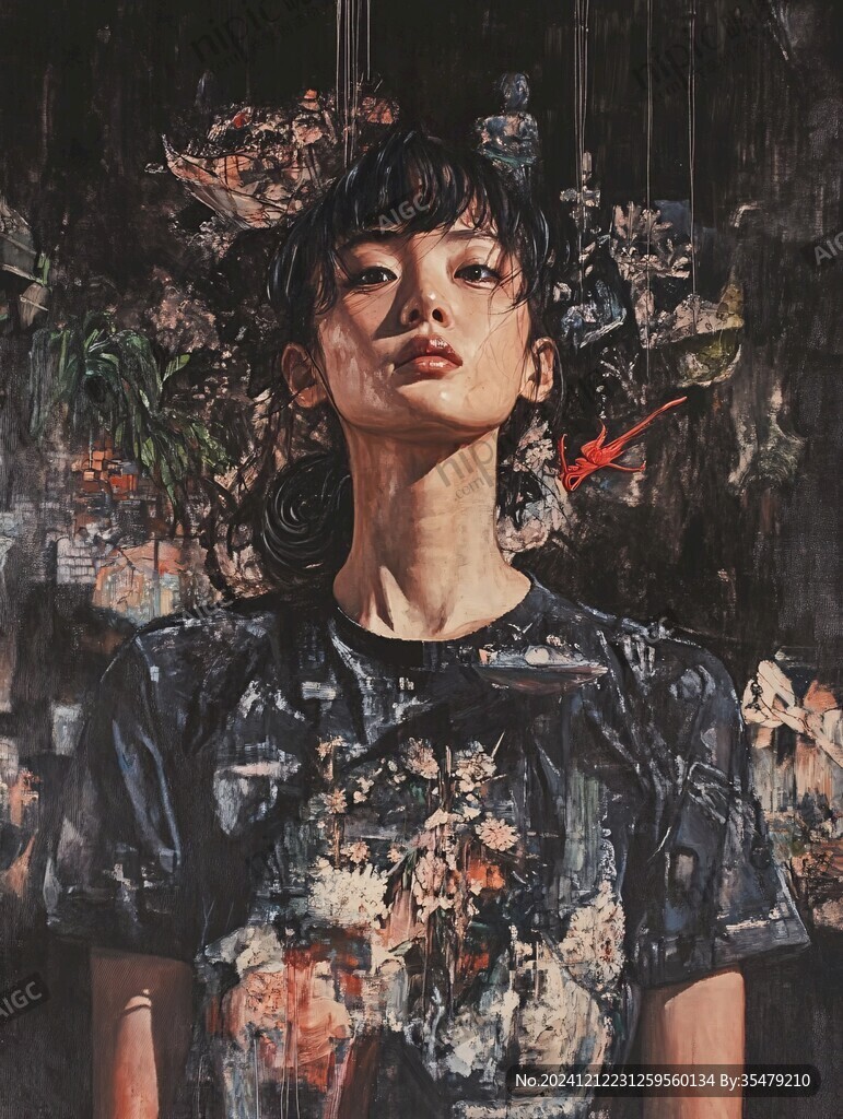 布面油画肖像