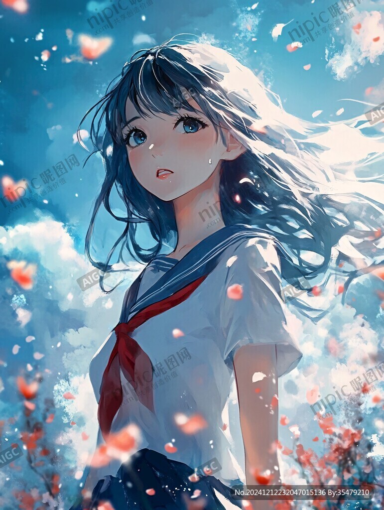 日系少女插画