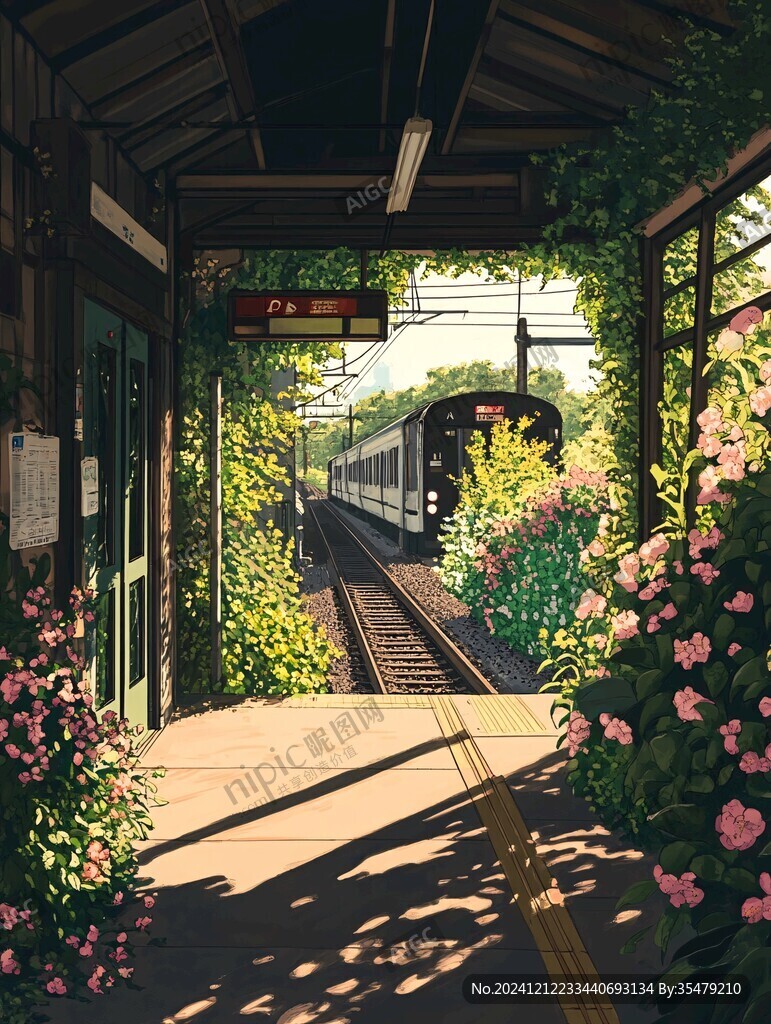 日系风景插画
