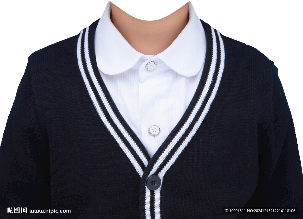 小女孩证件照衣服素材