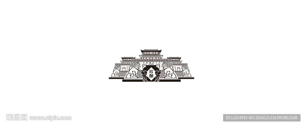 城楼 酿酒图