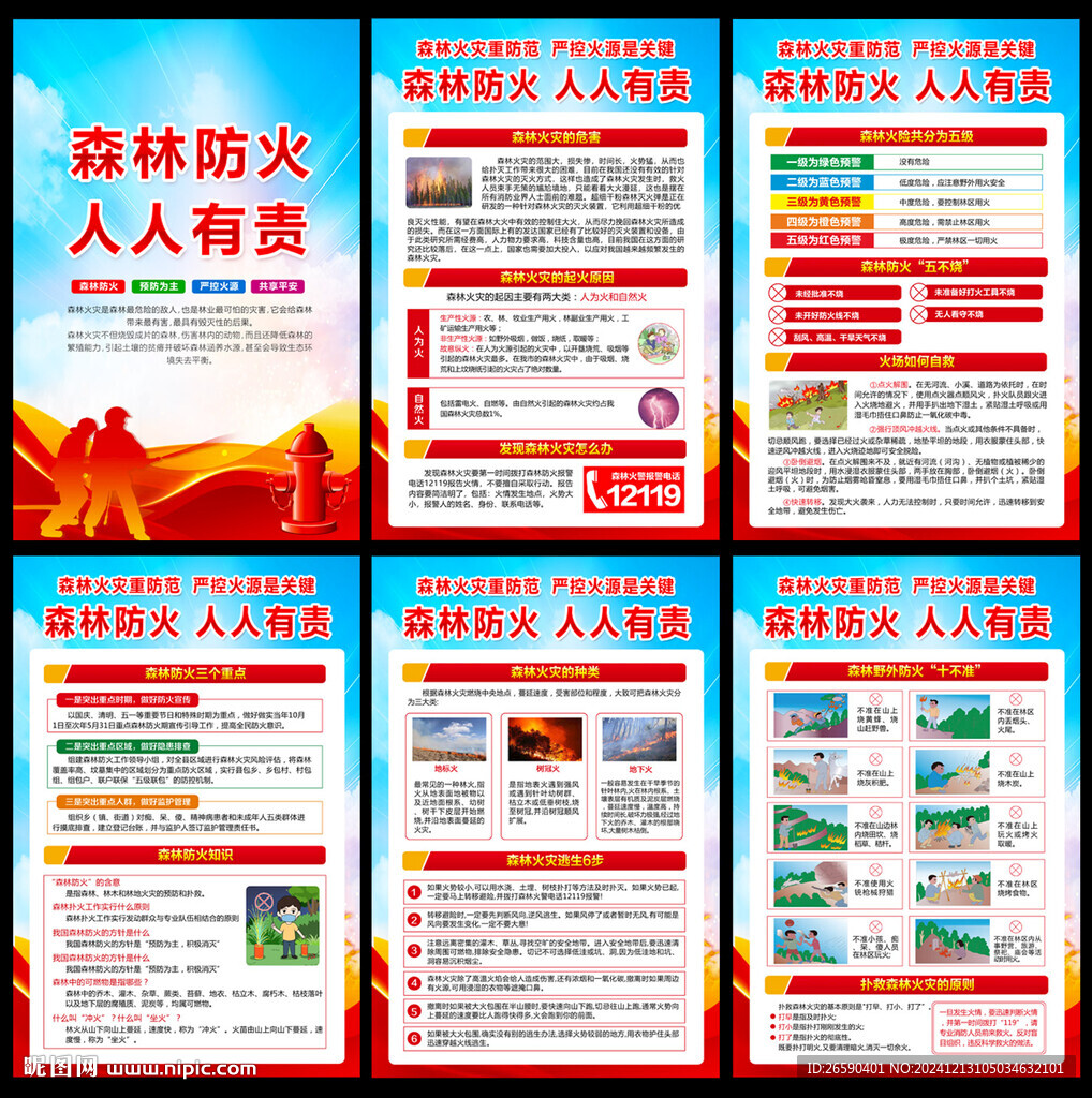 森林防火挂图