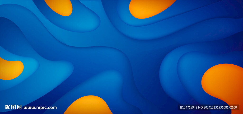 蓝色几何抽象矢量背景