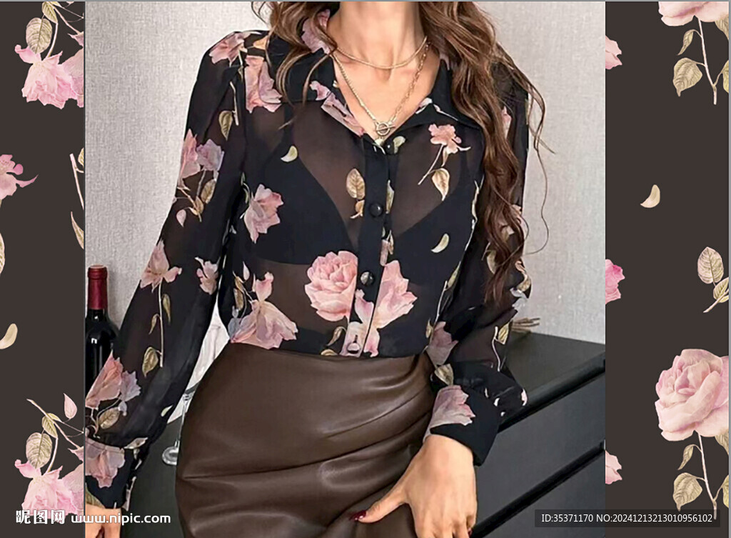 大牌 水彩花 手绘花