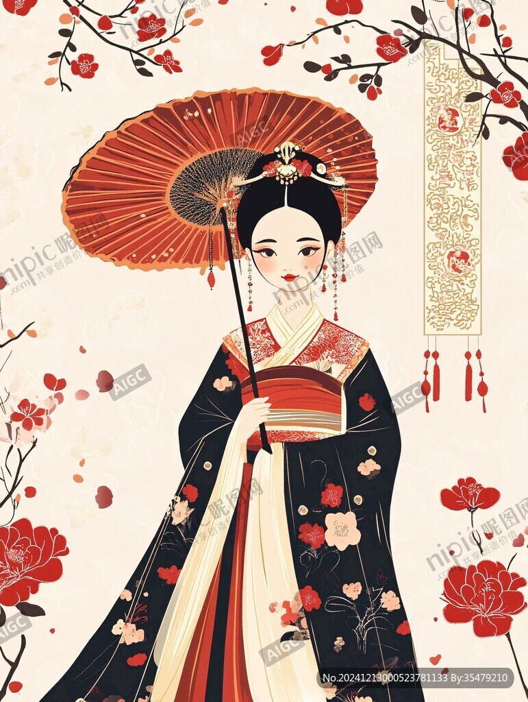 贵妃插画