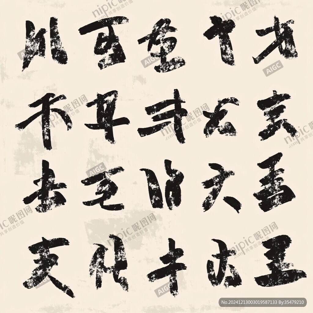 下不为例书法贴图